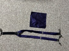Purple Suspenders With Purple Handkerchief