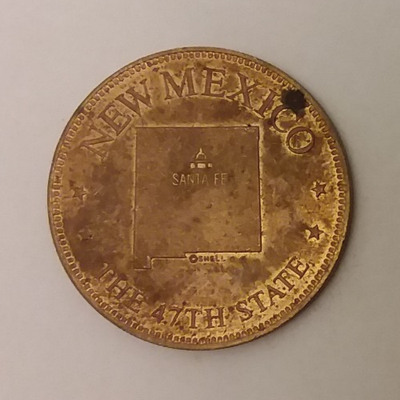 New Mexico 47th State Souvenir Coin Token 26mm | eBay
