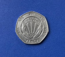 Collectable 50p Coin - Fiftieth Anniversary of the NHS (1998) - Available on eBay