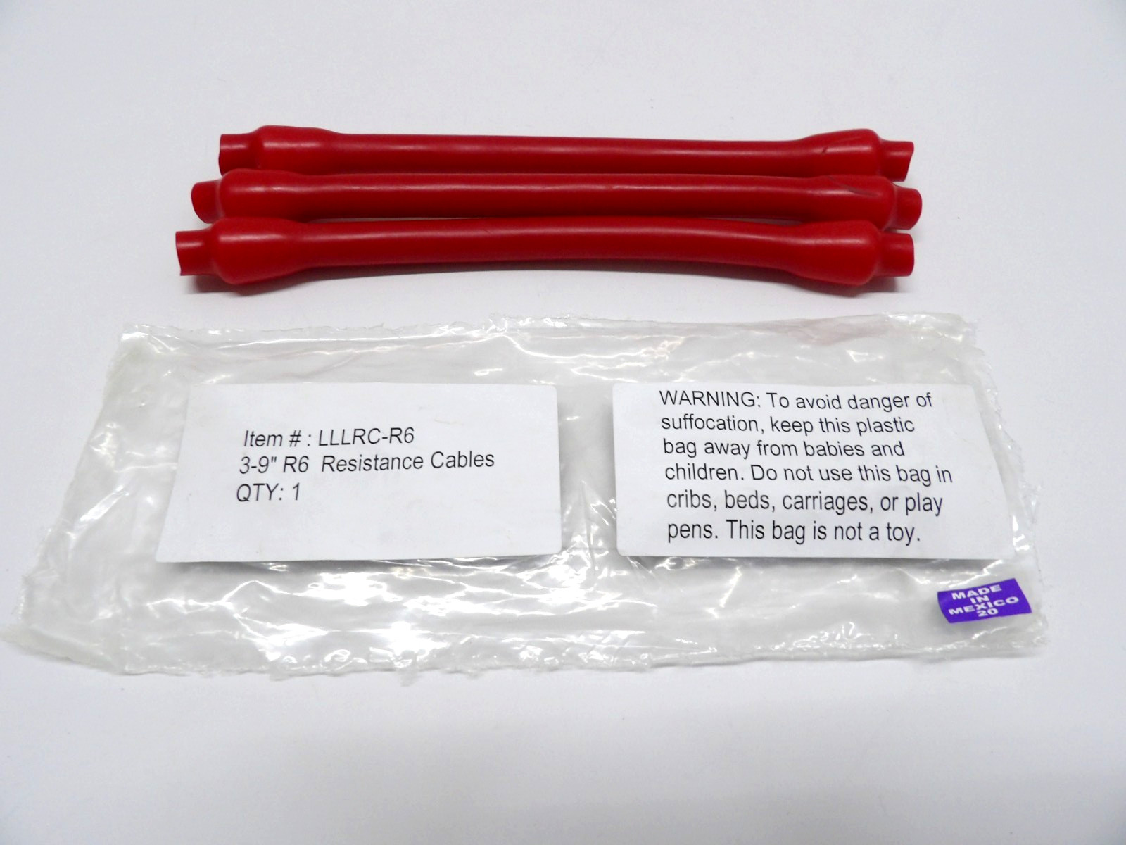 Lifeline USA 3 Interchangeable 9" Cables  - 60 lb. Resistanc