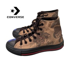 NEW 1X983 Converse All Star Chuck Taylor Sailor Jerry Hi, Brown, WOMEN SIZE 7