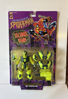 1996 Marvel Spider-Man Techno Wars Vault Guardsman Riot Control Toy Biz (50Y)