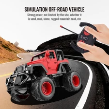 Remote Control Cross-Country Truck Jeep USB Rechargeable Buggy Vehicle Toys RC
