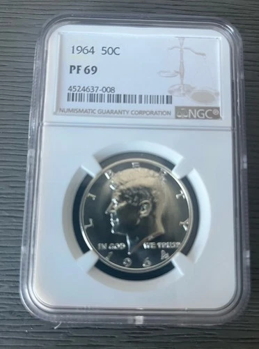 1964 Kennedy Half Dollar 50c NGC Brown Label PF 69 Coin