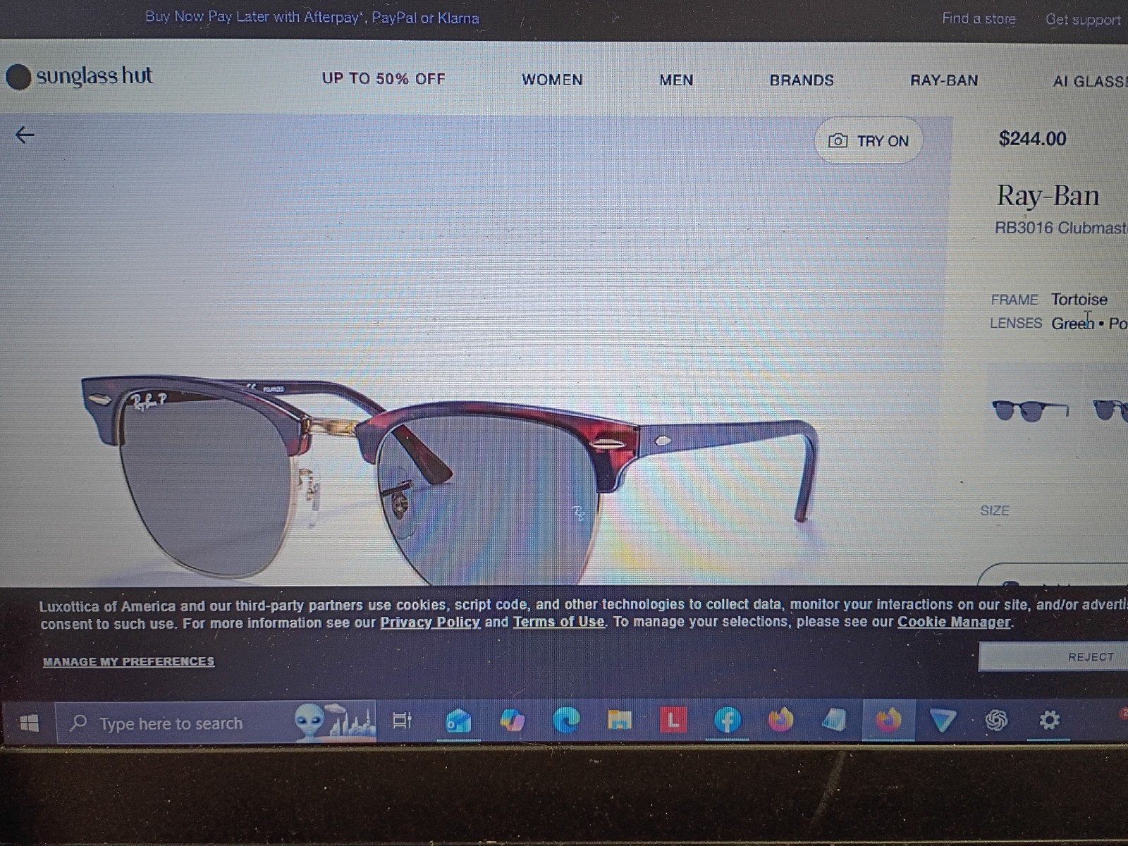 raybans clubmaster tortoise shell - image 5