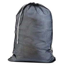 Mesh XL Laundry Bag - Large 24" x 36" - Durable, Machine Washable with 1 Black