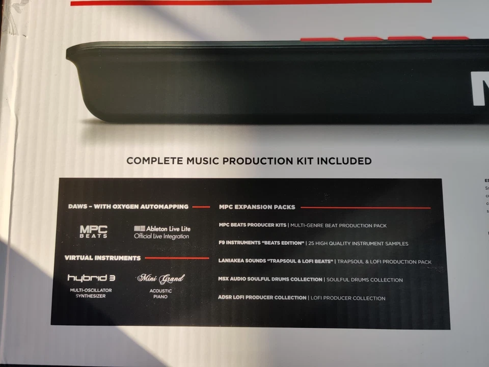 M-Audio Oxygen 61 MKV USB Midi Keyboard Controller Audio Tastatur Tasten Maudio - Bild 2 von 4