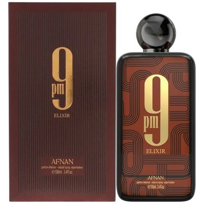 Afnan 9pm Elixir Parfum Intense Spray for Men and Women 3.4 Oz (100 Ml) New
