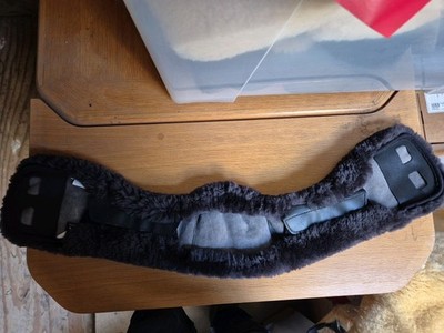 Mattes Lammfellbezug Slimline Assymmetrisch 75cm, Graphit
