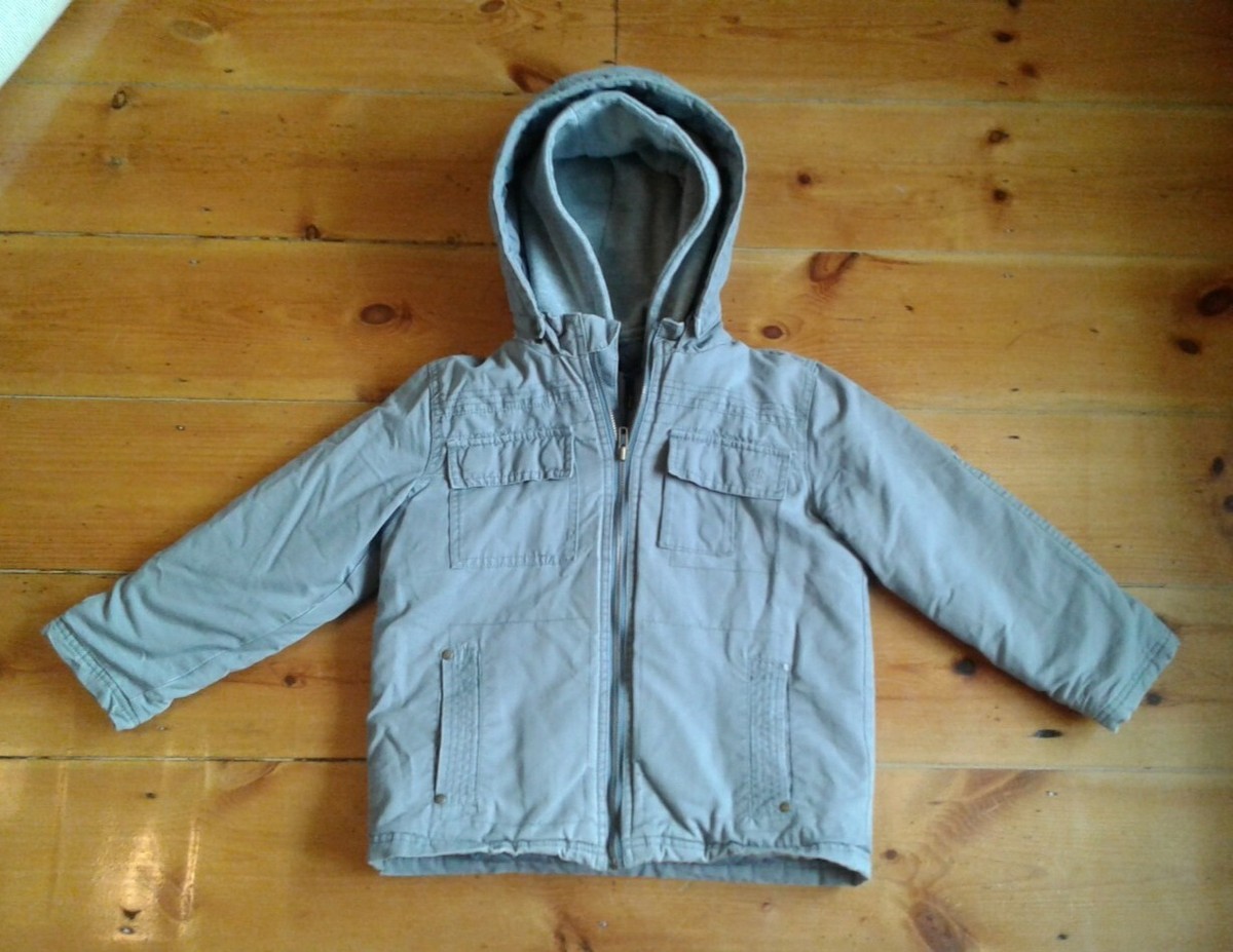 Boys Debenhams Red Herring Coat Age Yrs Grey Detachable Hood