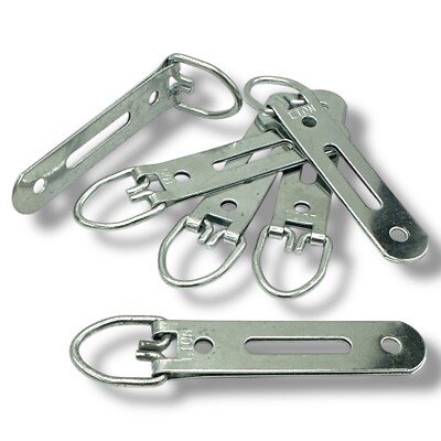 D-RING AUFHÄNGER SCHLITZ SCHWERLAST 93mm NICKEL SPIEGELBILD HAKEN AUFHÄNGUNG