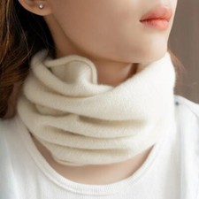 Men Women Knit Scarf Faux Cashmere Headband Collar Neck Warmer Neckerchief Soft