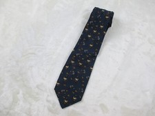 VINTAGE Looney Tunes Neck Tie Mens Blue Bugs Bunny Taz Golf Golfing Casual