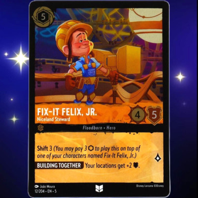 Fix-It Felix, JR. Niceland Steward - Foil - Lorcana TCG Shimmering Skies #12/204