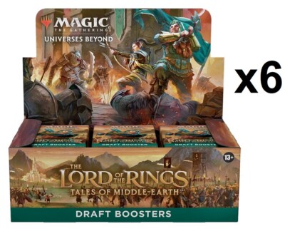 SEALED CASE! Draft Booster Box Lord of the Rings Tales Middle Earth LTR MTG