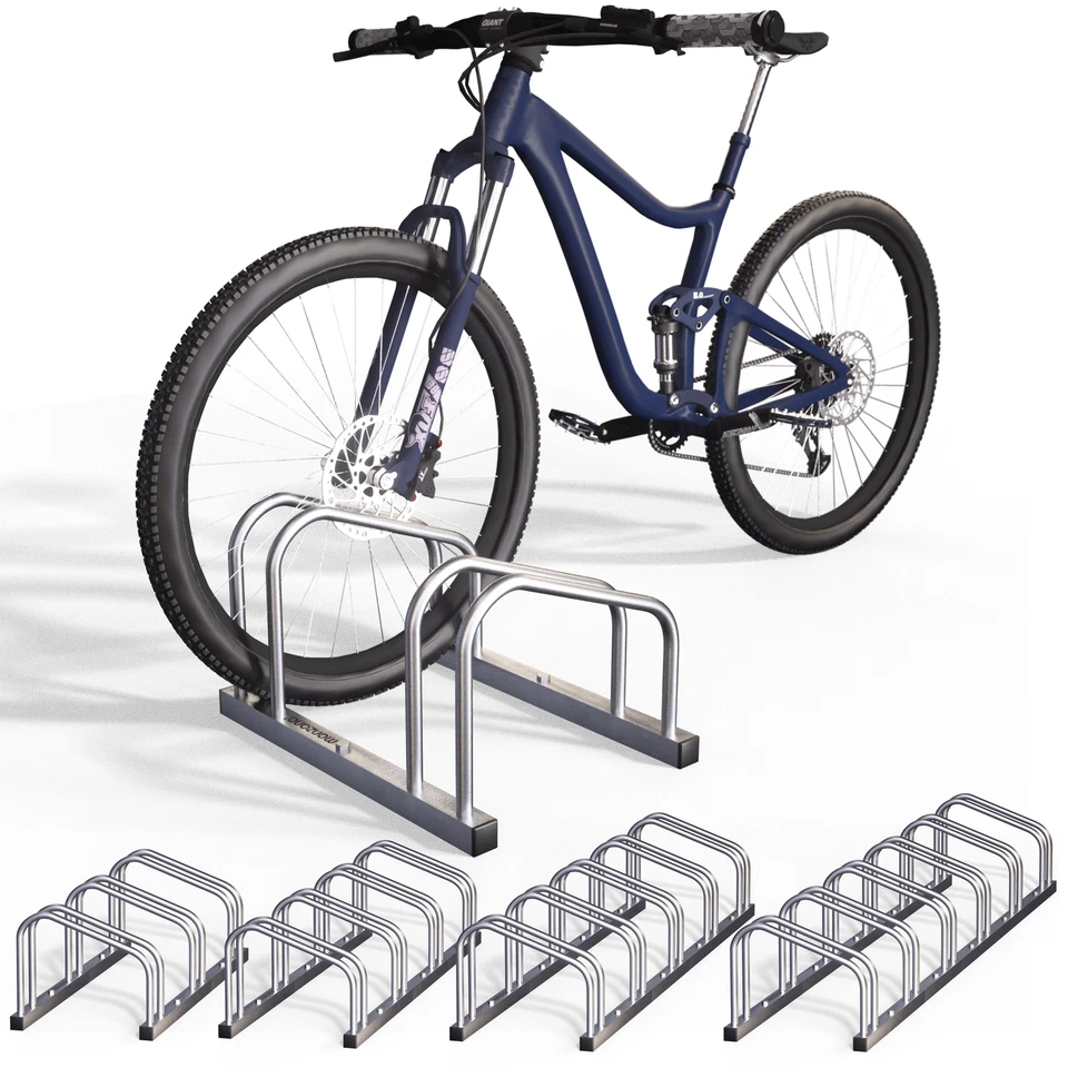 MONZANA® Fahrradständer Aufstellständer Bodenständer Fahrradhalter 2-6 Fahrräder - Bild 1 von 4