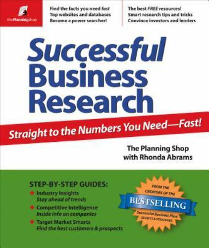 Successful Business Research: Straight to the Numbers You Need - Fast! by Planni - Picture 1 of 1