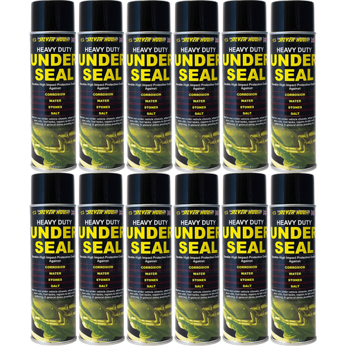 12 X UNDERSEAL SPRAY AEROSOL UNDERGUARD PAINT UNDER BODY PROTECTION