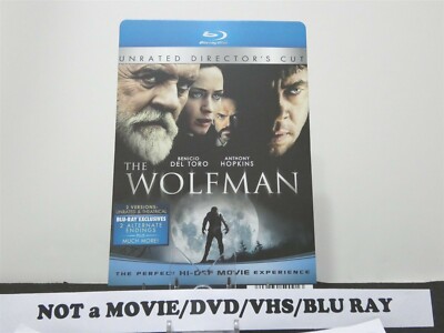 The Wolfman Blu Backer Card NOT A DVD OR MOVIE Benicio Del Toro Emily Blunt