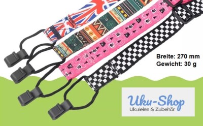 Ukulele Gurt - zum Einhängen am Schallloch.