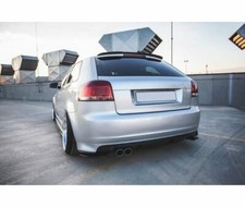Cup Diffusor Seiten Ansätze SCHWARZ für Audi S3 8P FL Heckansatz Rear Side Flaps