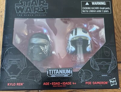 Star Wars Black Series Titanium Series Helmets Poe Dameron & Kylo Ren  01  
