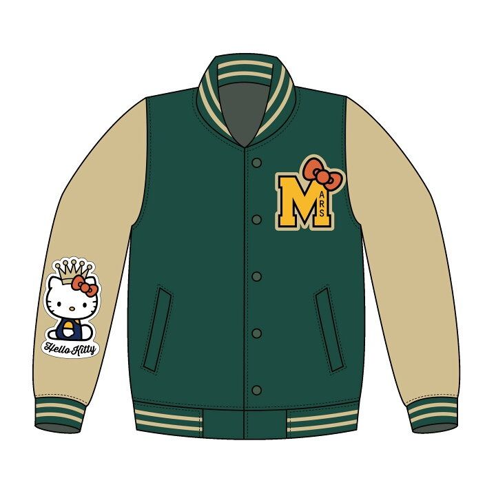 Bruno Mars x Hello Kitty VARSITY JACKET L Size Sanrio 