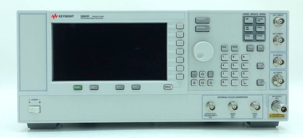 Keysight E8663D PSG RF 100kHz - 9GHz Analog Signal Generator w