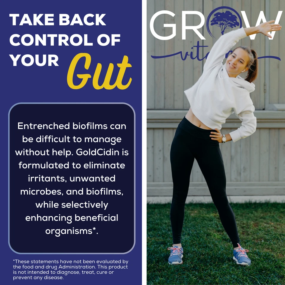 Fórmula líquida de amplo espectro Goldcidin, processo de limpeza intestinal e imune, fl oz 1 - Imagem 4 de 4