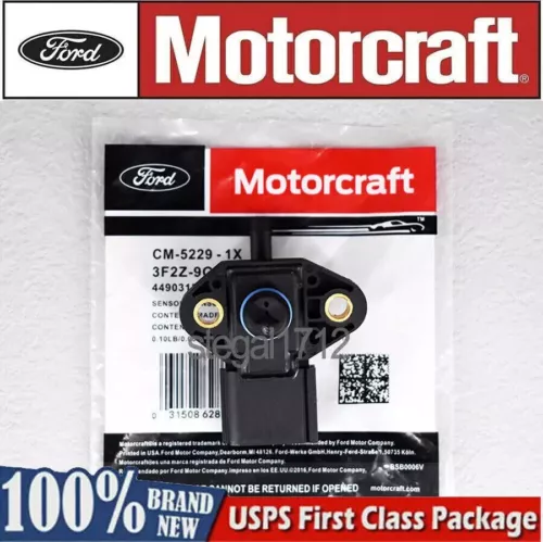Genuine OEM Ford Motorcraft Fuel Injection Pressure Sensor CM-5229 3F2Z-9G756-AC - Picture 1 of 10