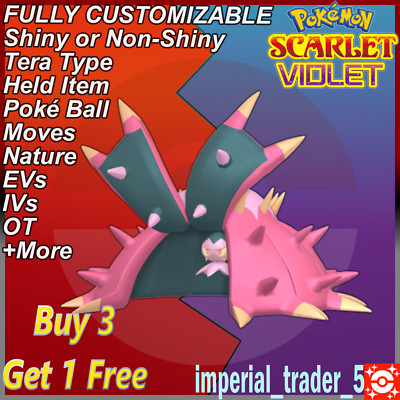 Pokémon Scarlet and Violet   Shiny Toxapex   W/ Best 6IV Customizable