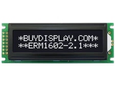 5V Black 16x2 Character LCD Display Module w/Tutorial,HD44780,White Backlight