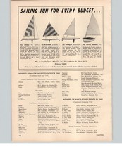 1961 PAPER AD Royalty Sports Snark Playfish Minnow 17' Thistle Motorboat Boat