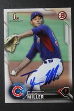 Tyson Miller Chicago Cubs Signed 2016 Topps 1st Bowman #BD58 Autographed Card