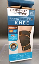 Copper Fit Rapid Relief Knee Hot Cold Therapy Adjustable Wrap One Size Fits Most