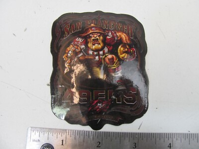 SAN FRANCISCO 49ERS 2008 LIQUID BLUE NFL A&A VENDING MACHINE STICKER