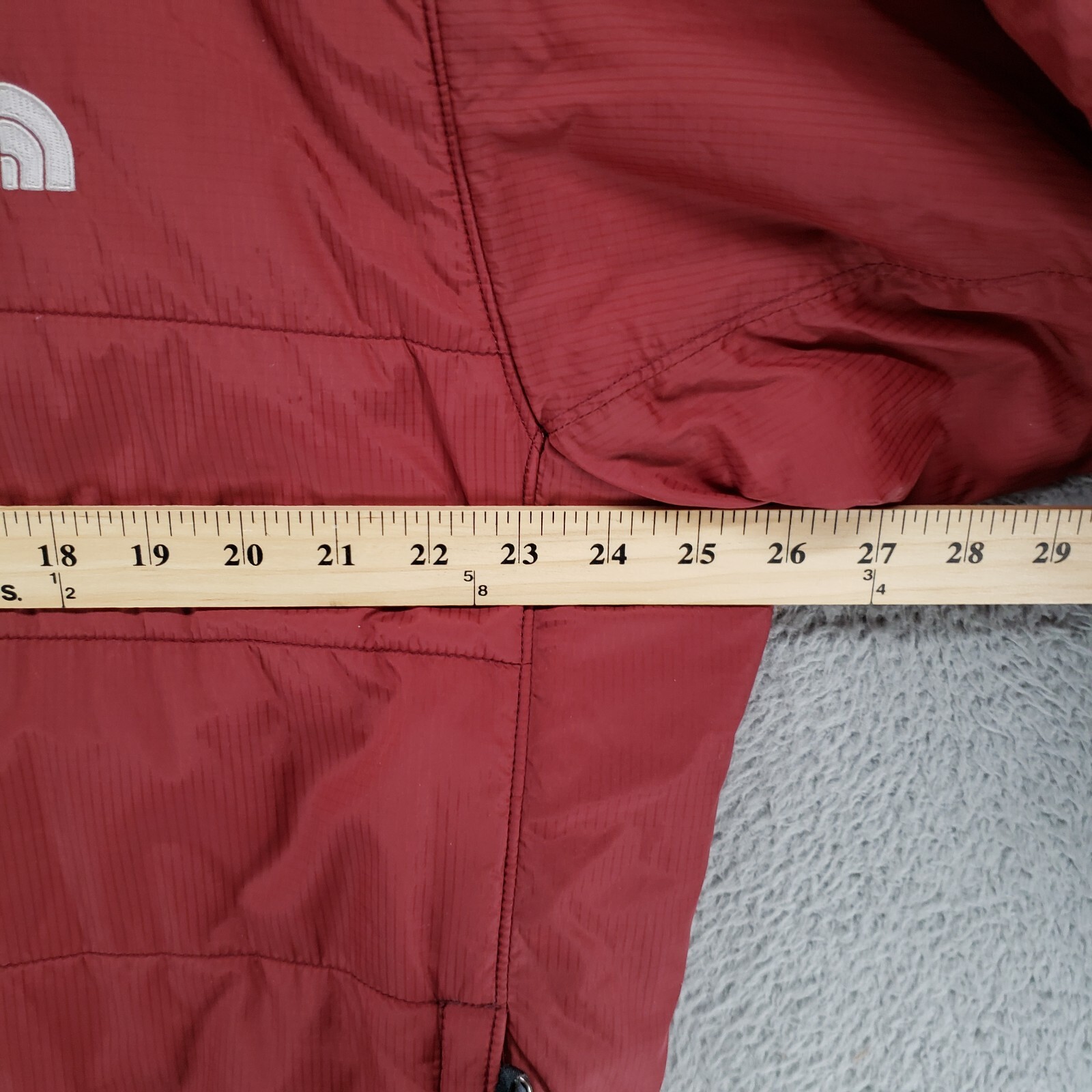 The North Face Mens XXL Lightweight Quilted Puffer Primaloft Jacket Red Maroon eBay