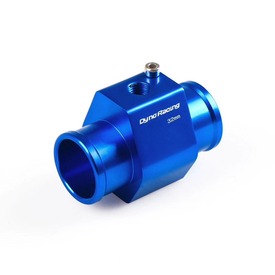1xBlue Water Temp Temperature Joint Pipe Sensor Gauge Radiator Hose Adapter 32mm - Image 3 of 4