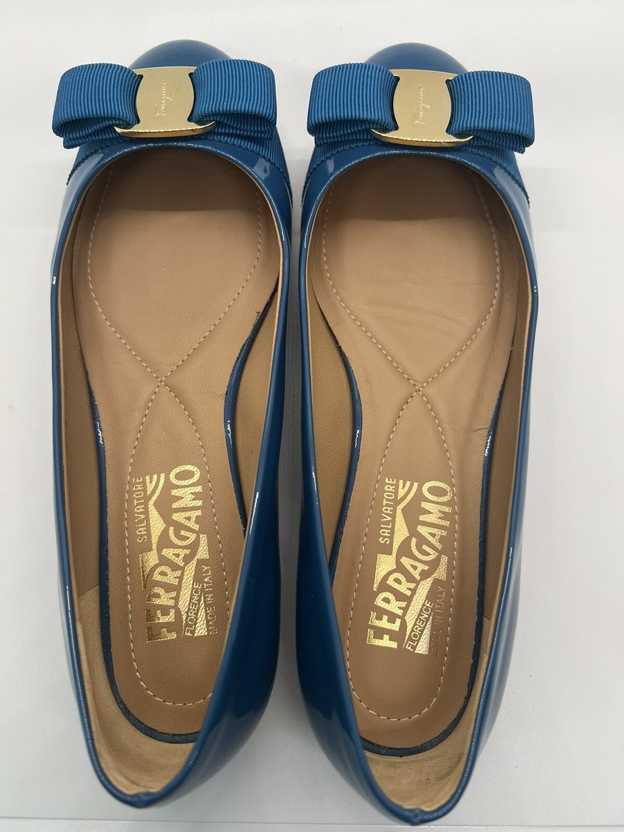 Salvatore Ferragamo Ballet Shoes Patent Leather Size Women’s Flat Shoe US 
