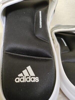 Adidas Superstar Men Cloudfoam Surround Sandals 17 Black Slide Casual  Slippers | eBay