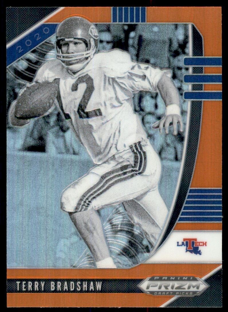 TERRY BRADSHAW 2020 PANINI PRIZM DRAFT ORANGE