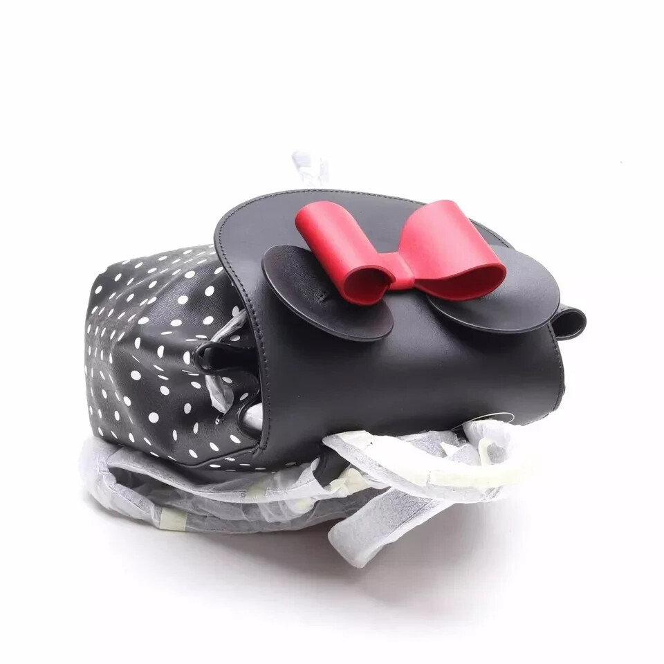 NWB Kate Spade Disney Minnie Mouse Flap Black Leather  display picture 1