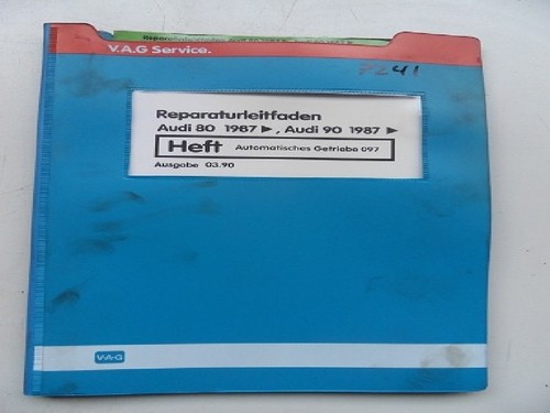 Werkstattbuch Reparaturleitfaden Audi 80/90 1987 Automatisches Getriebe 7241