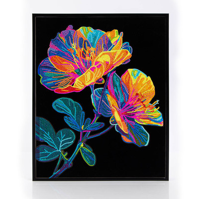 Diamond Dotz Neon Floral Diamond Painting Artwork Kit