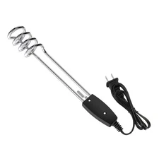 1000W-110V Immersion Water Heater,Water Heater Electric,10in Portable silver 