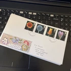 GB STAMPS FDC FLOWERS 1987 First Day Cover 1987  ROTHERHAM PMK HAND WRITTEN