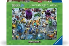 NEW (Dinged Box) Ravensburger 00422 Mojang Minecraft Mobs 1000 Pc Jigsaw Puzzle