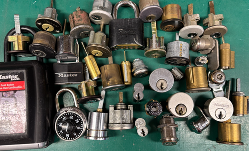 Lock Lot - NO KEYS - Master Keymark Yale Schlage Abloy Corbin SFIC - Locksport