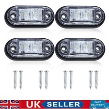 12/24V Car Trailer Side Marker Lights LED Warning Side Light White for Van Truck