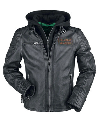 Joker Biker Nappa Lederjacke DC Comics XXL